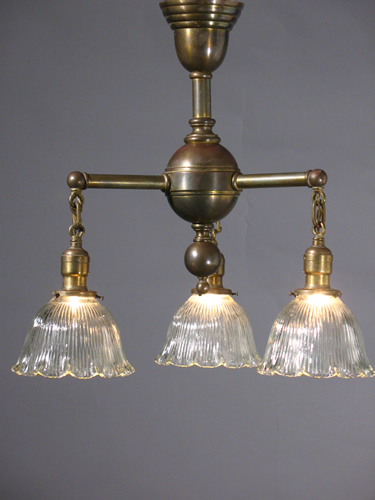 Pair of Holophane Early Industrial Fixtures